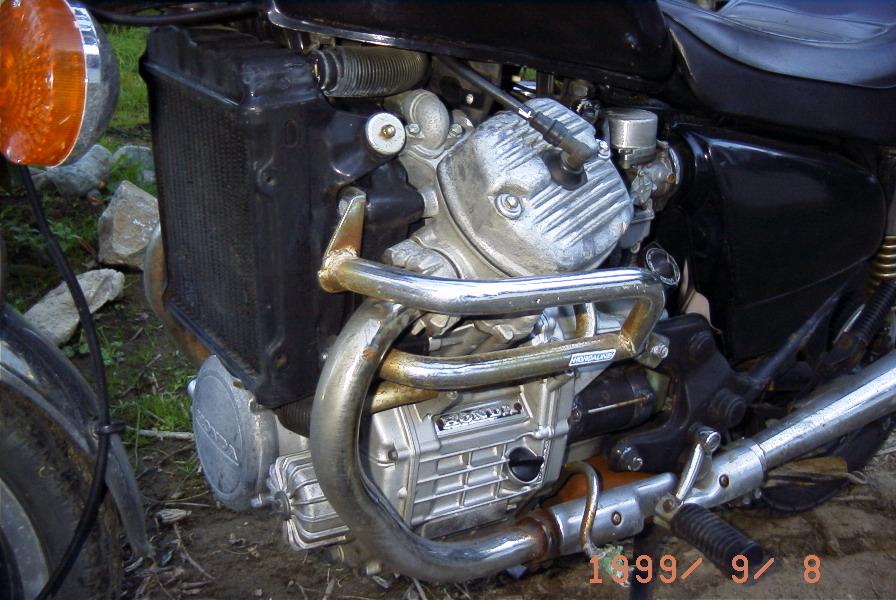 '81 Honda CX500 Left Engine view from forward