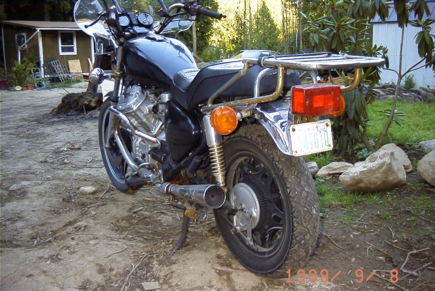 '81 Honda CX500 3/4 Left rear view