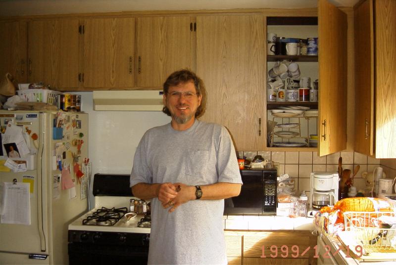 Greg, in the kitchen