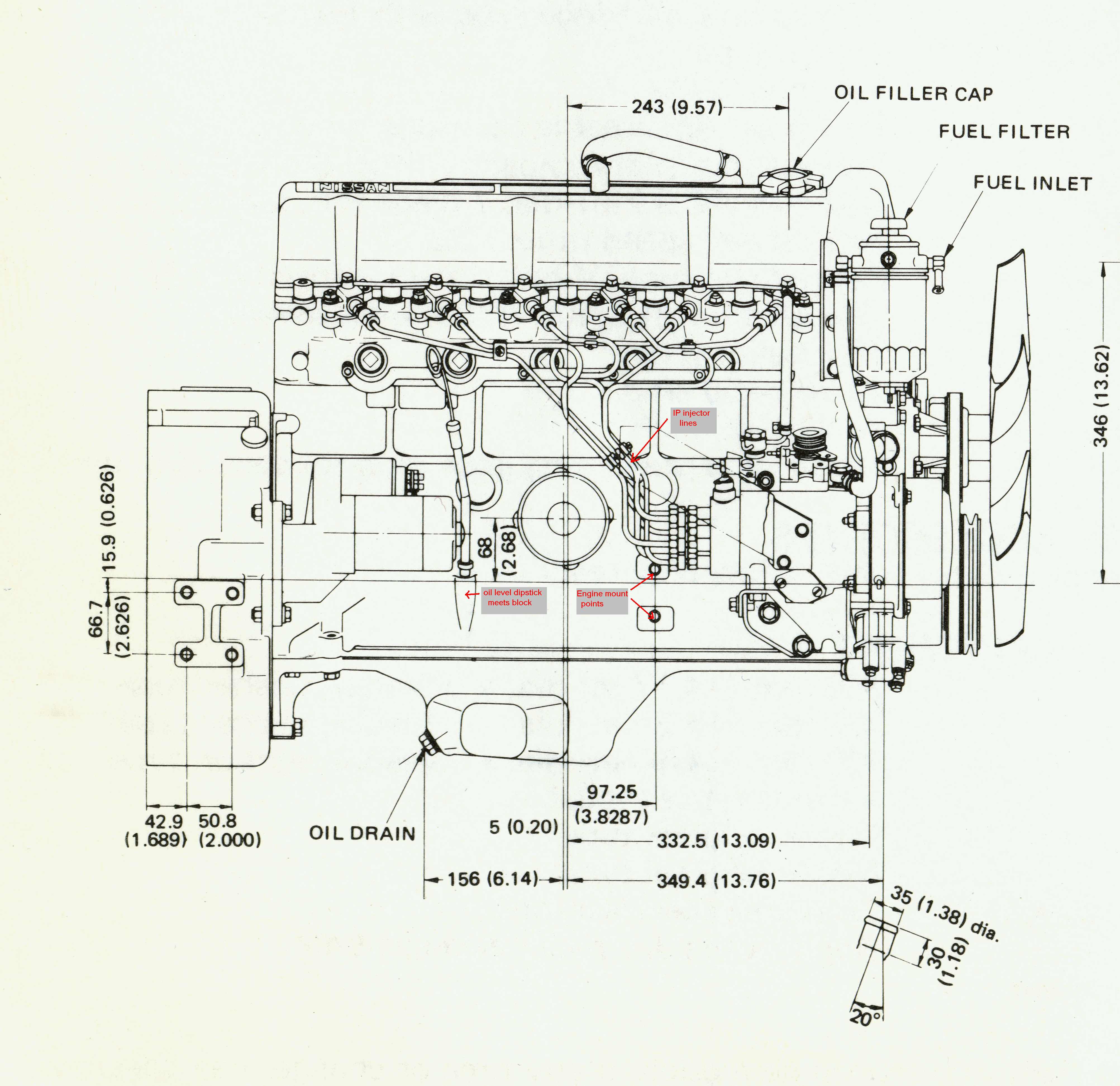 Nissan ld28 measurements #4