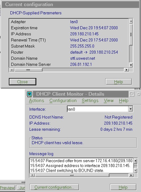 Screenshot of DHCPMON.exe