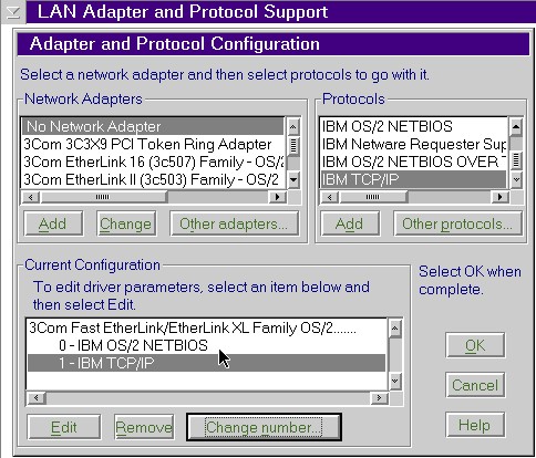Screenshot of proper MPTS configuration of NetBIOS & TCP/IP protocols