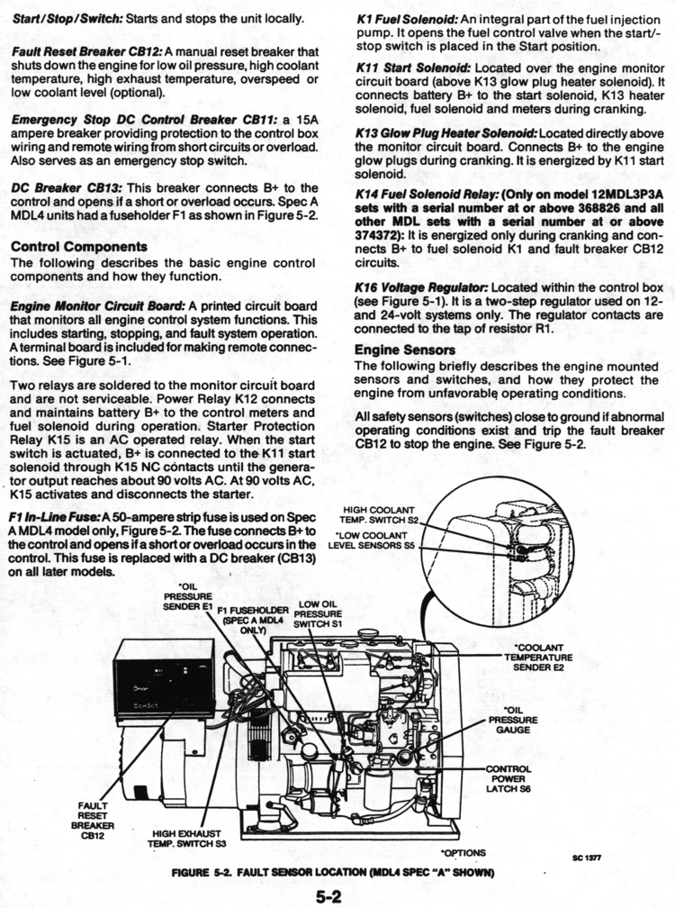 Onan Marine Service Manual for MDL3, MDL4, MDL6 (Generator & Controls