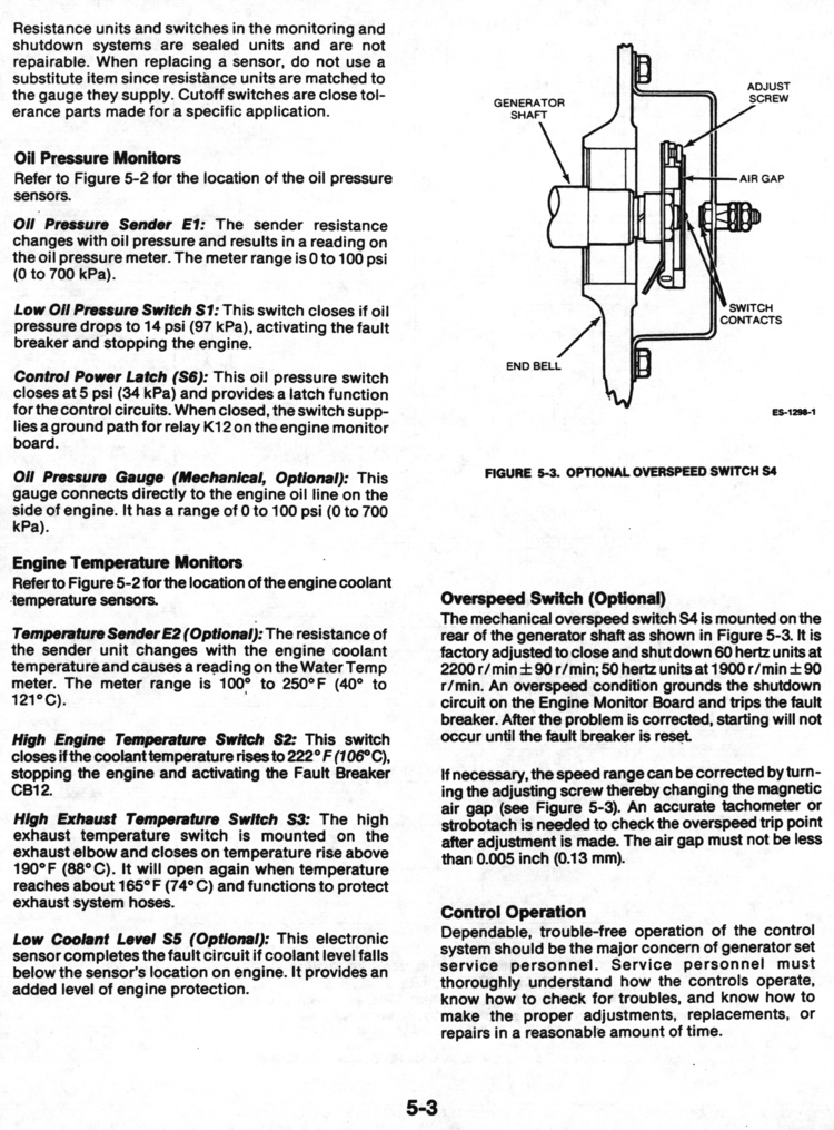 Onan Marine Service Manual for MDL3, MDL4, MDL6 (Generator & Controls