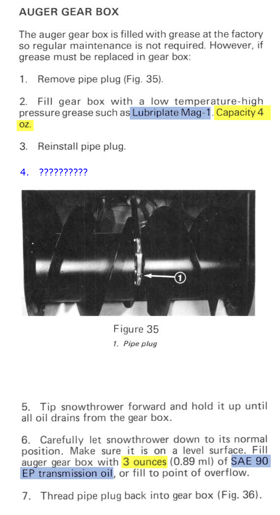 Toro 826 Auger Gearbox Fluid Change (with pictures!) Snowblower Forum