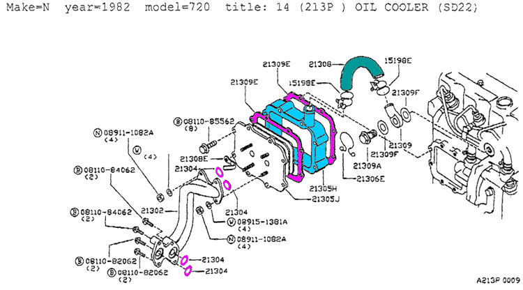 1995 Nissan pickup thermostat #4