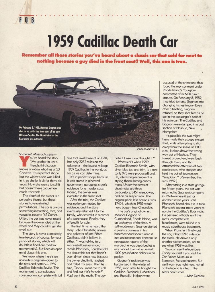 1959 Cadillac 'Death Car'