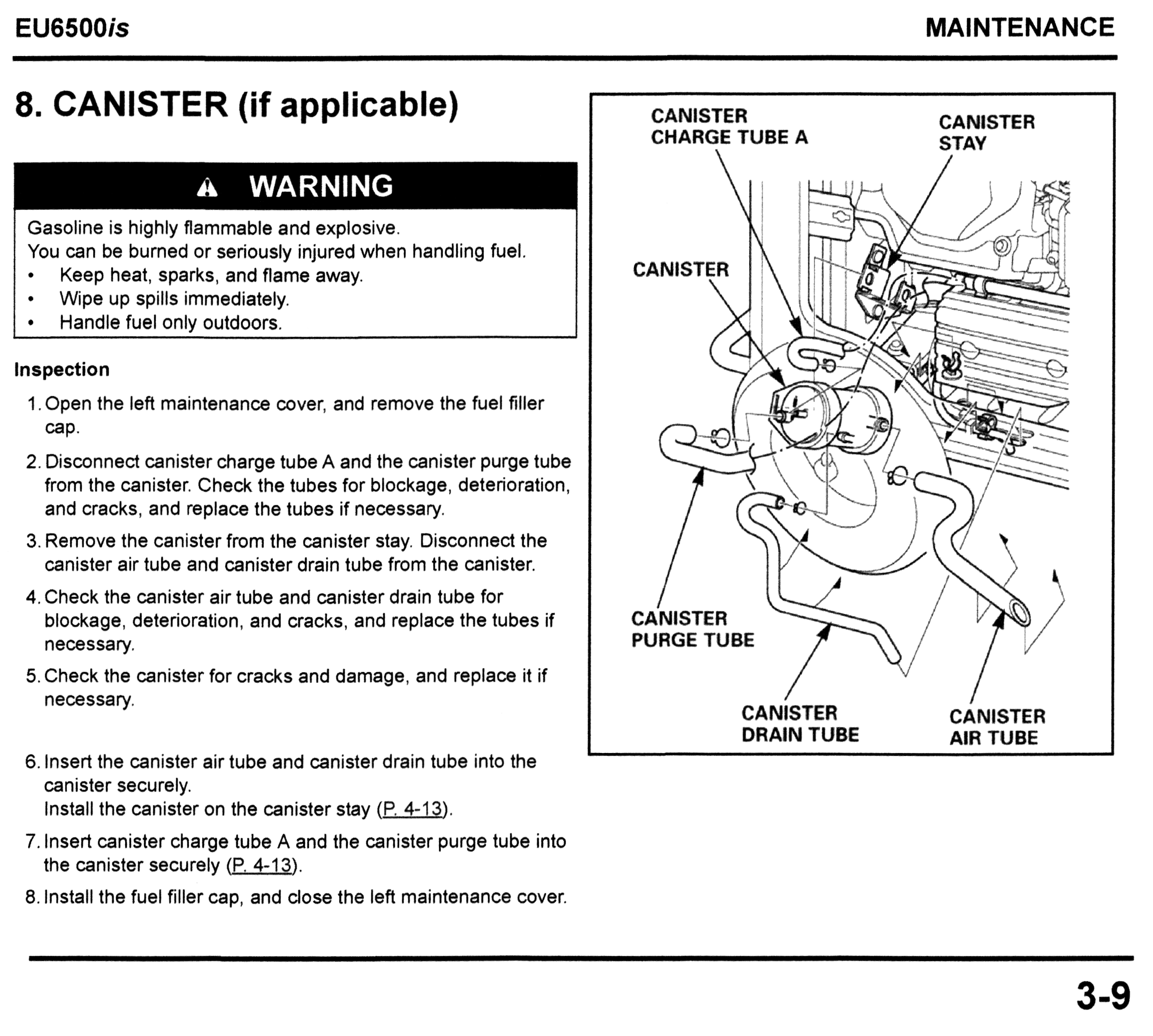 Honda EU6500is Generator Shop Manual Page 039