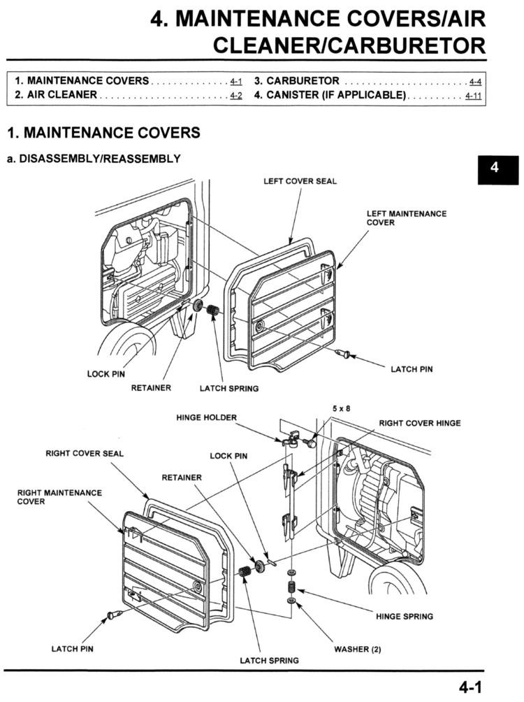 Honda EU6500is Generator Shop Manual Page 041