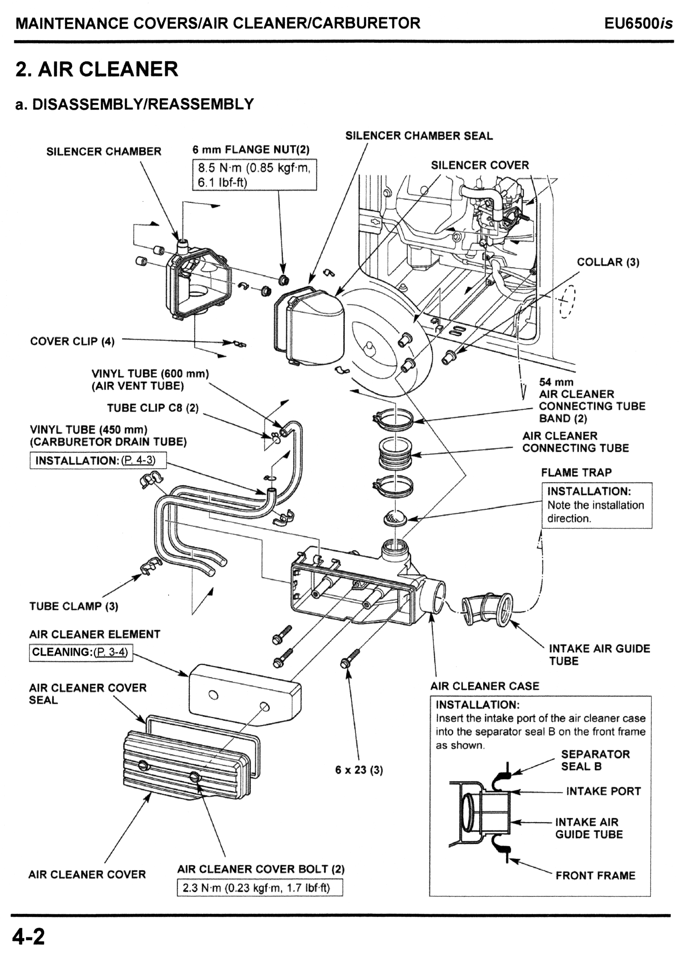 Honda EU6500is Generator Shop Manual Page 042