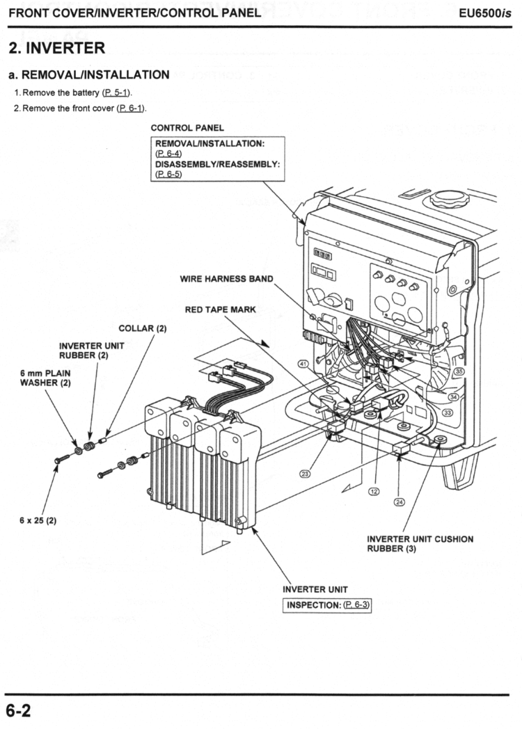 Honda EU6500is Generator Shop Manual Page 062