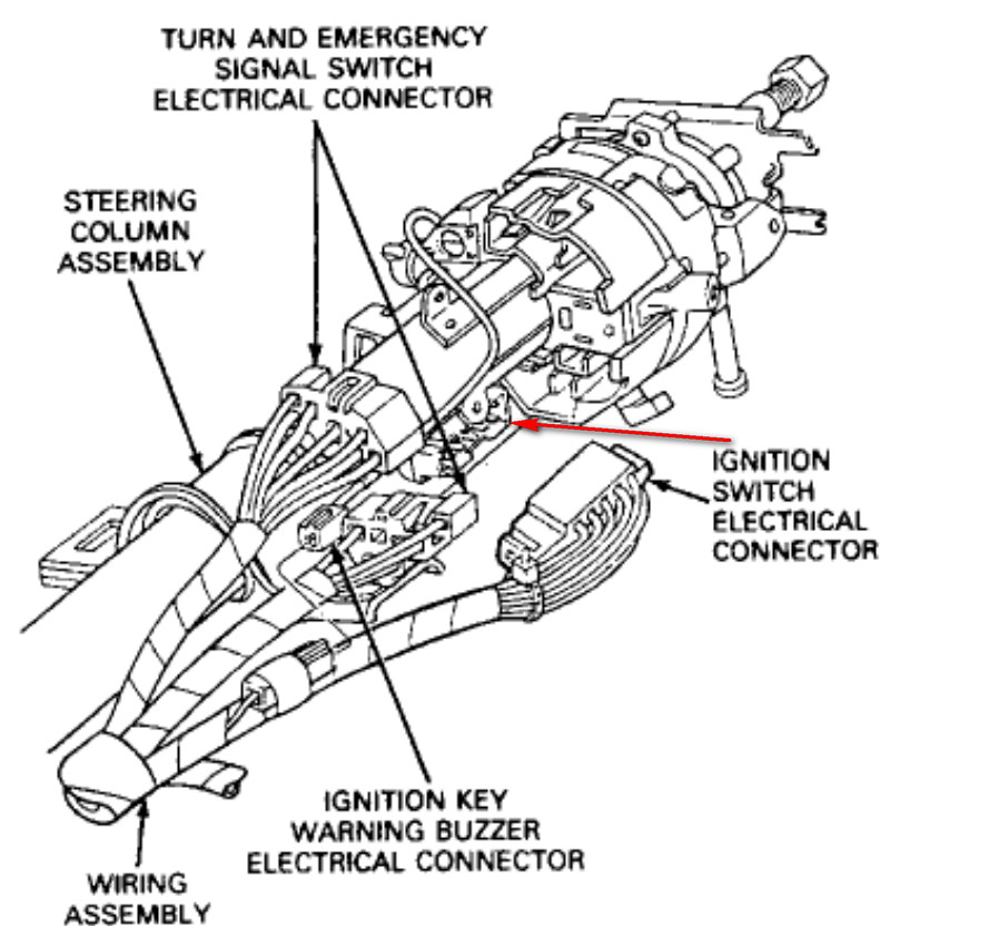 1992 Ford aerostar ignition switch #4